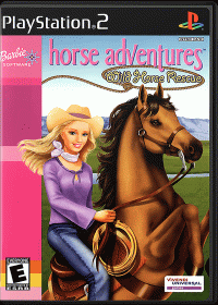 Barbie Horse Adventures Wild Horse Rescue Playstation 2 US box art